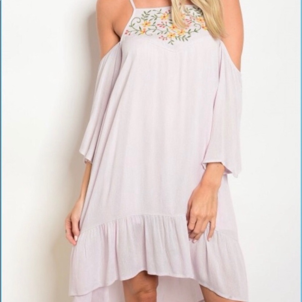 💃🎉❤️Purple/Lilac Off the Shoulder Dress (Lined) - Picture 2 of 6